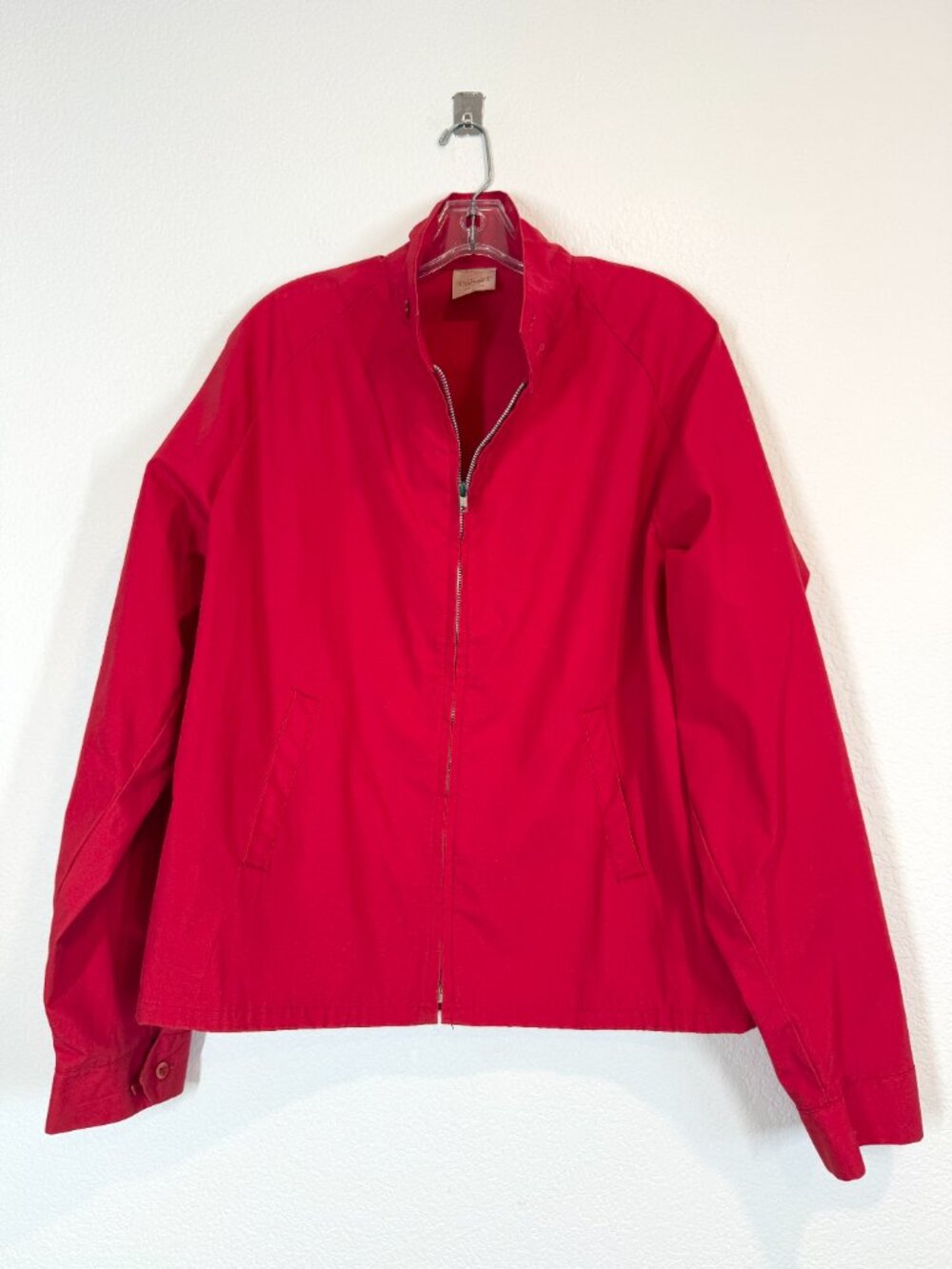 Vintage Red Jacket XL Retro 80s 90s Workwear Lightweight Streetwear Preppy - Picture 8 of 8